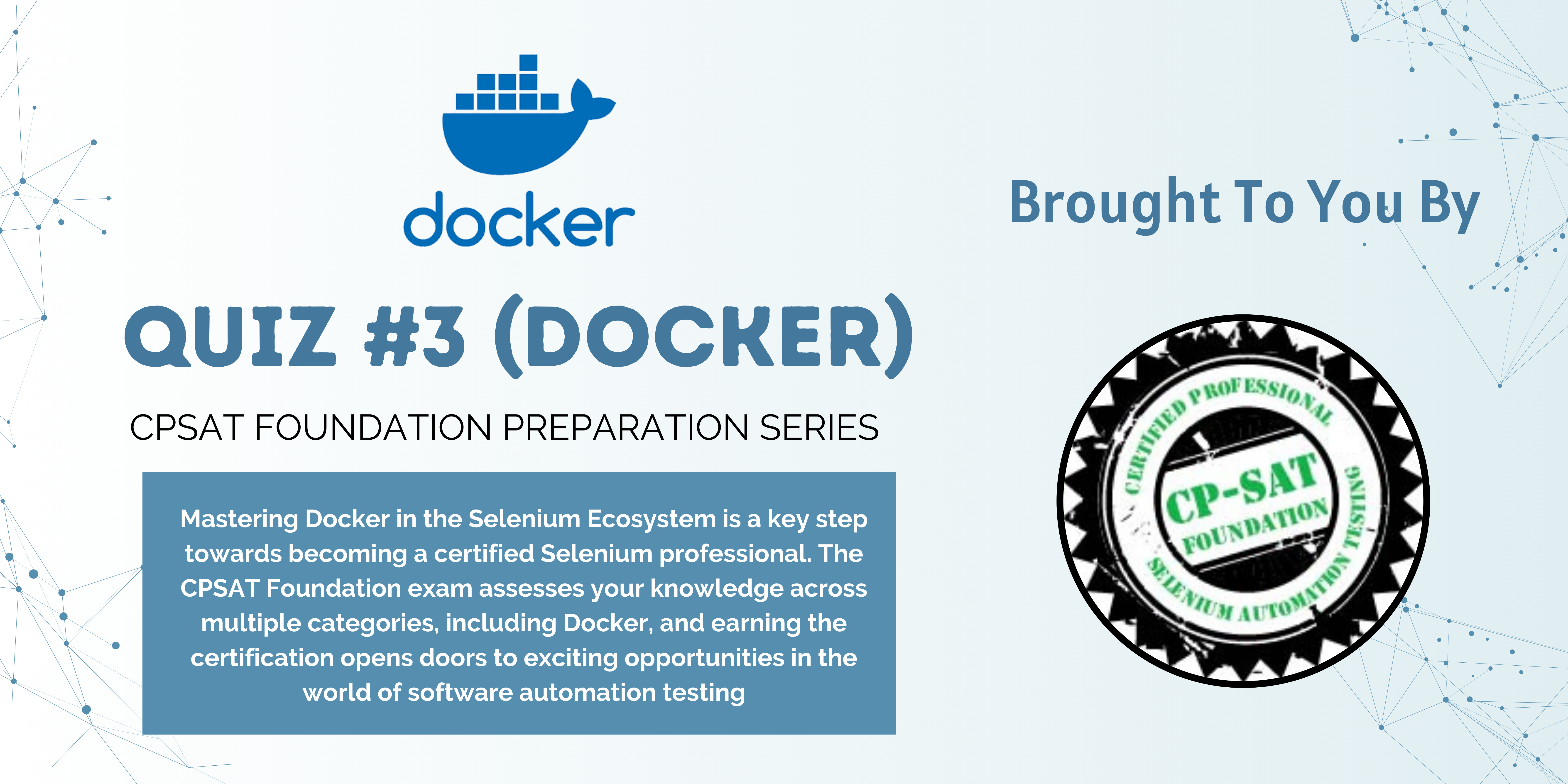 Quiz#3 (Docker) CPSAT preparation series