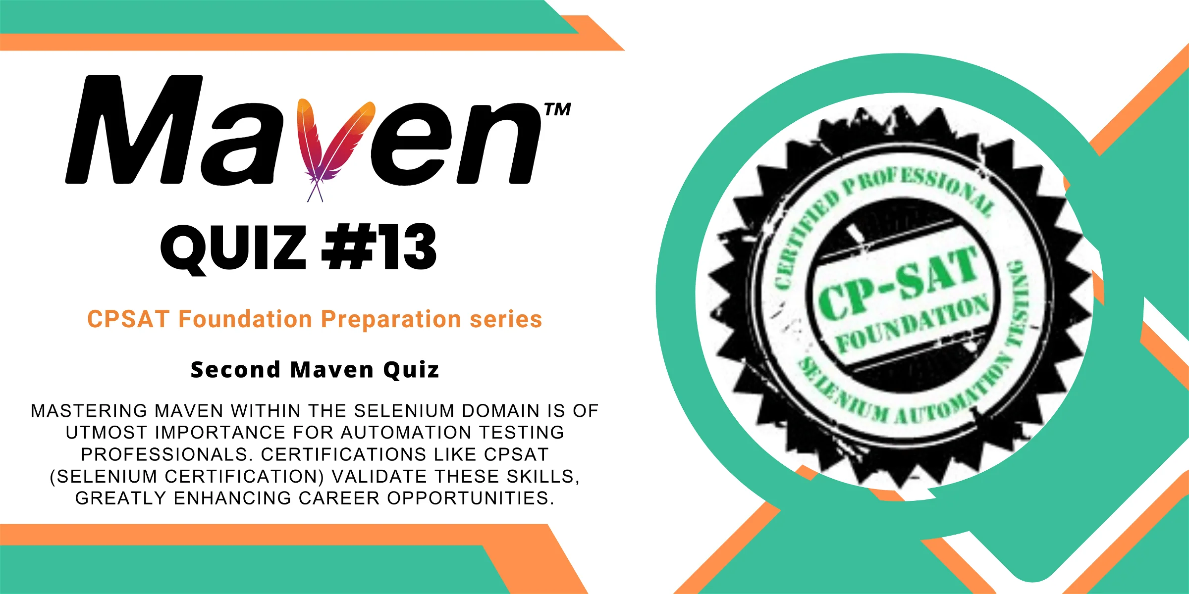Quiz#13 CPSAT (Selenium Certification) preparation series
