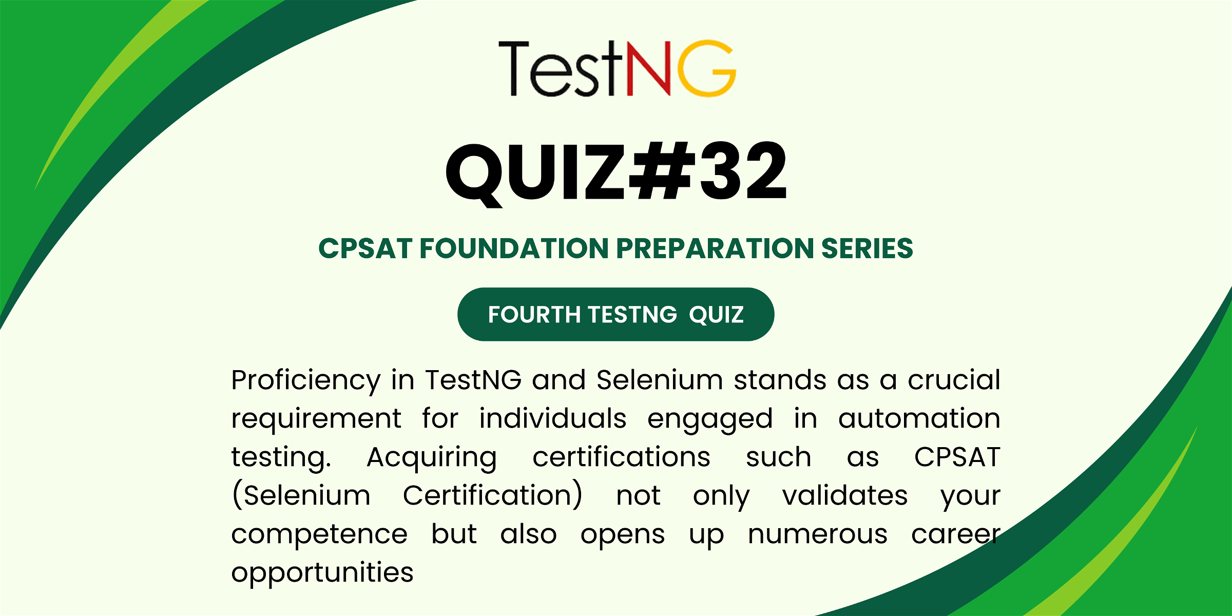 Selenium certification (TestNG)