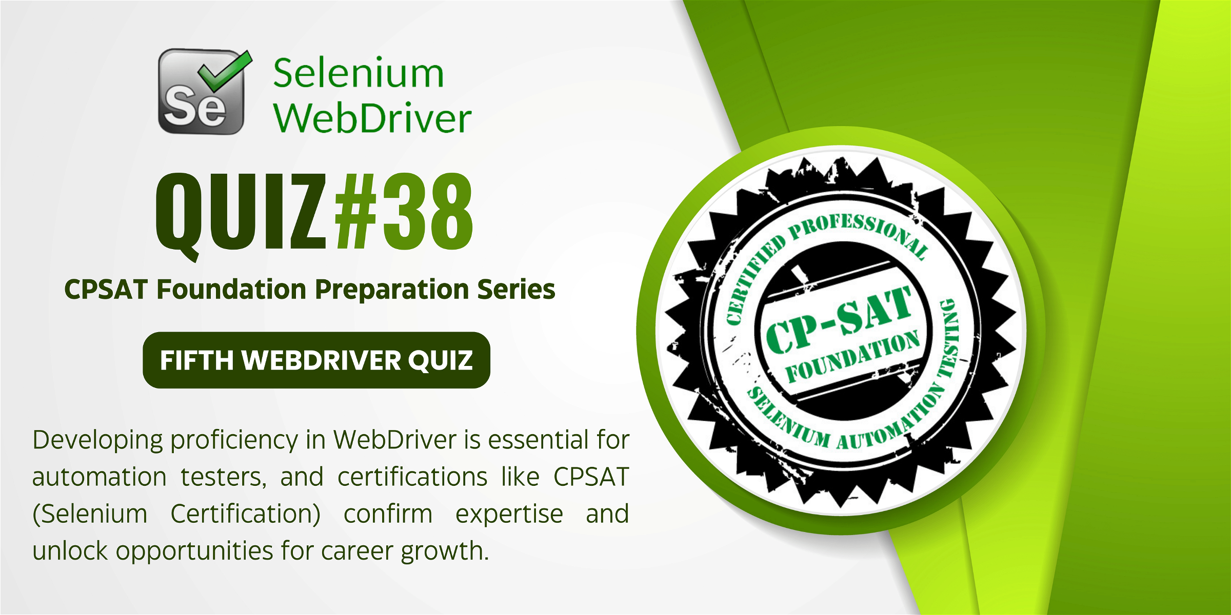 Selenium certification webdriver